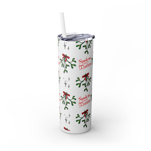 Spank Me Under the Mistletoe - Insulated Steel Tumbler, 20oz Mug Printify