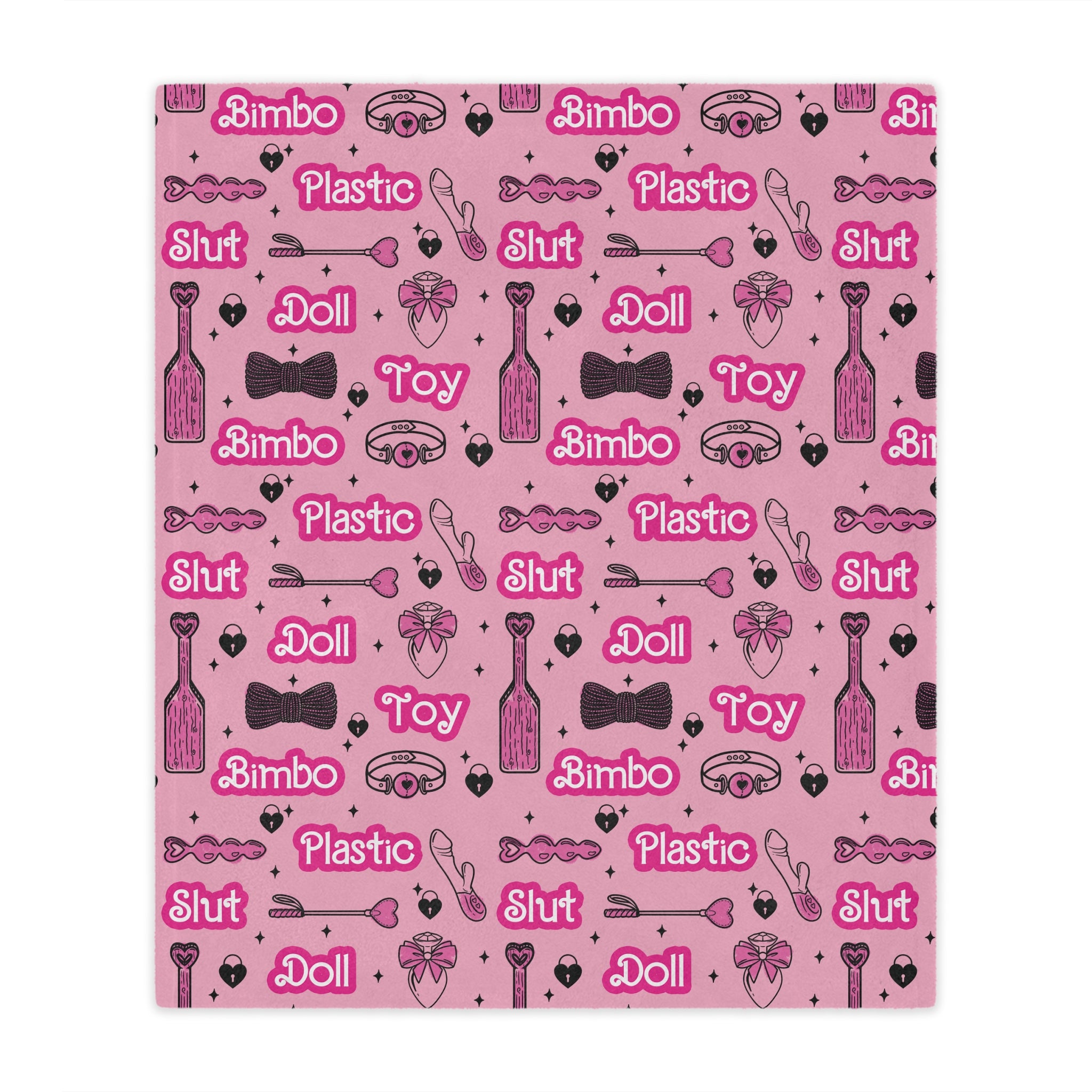 Bimbo Doll Fetish Microfiber Blanket Blanket Restrained Grace