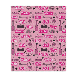 Bimbo Doll Fetish Microfiber Blanket Blanket Restrained Grace