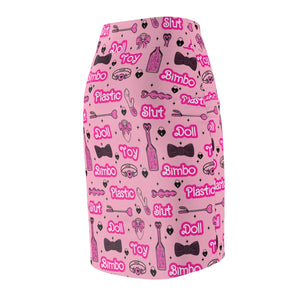Bimbo Doll Fetish Pencil Skirt Skirt Restrained Grace