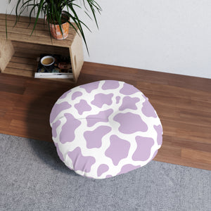 Lavender Cow Tufted BDSM Kneeling Cushion Cushion Restrained Grace 26" × 26"