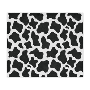 Black & White Cow Microfiber Blanket Blanket Restrained Grace