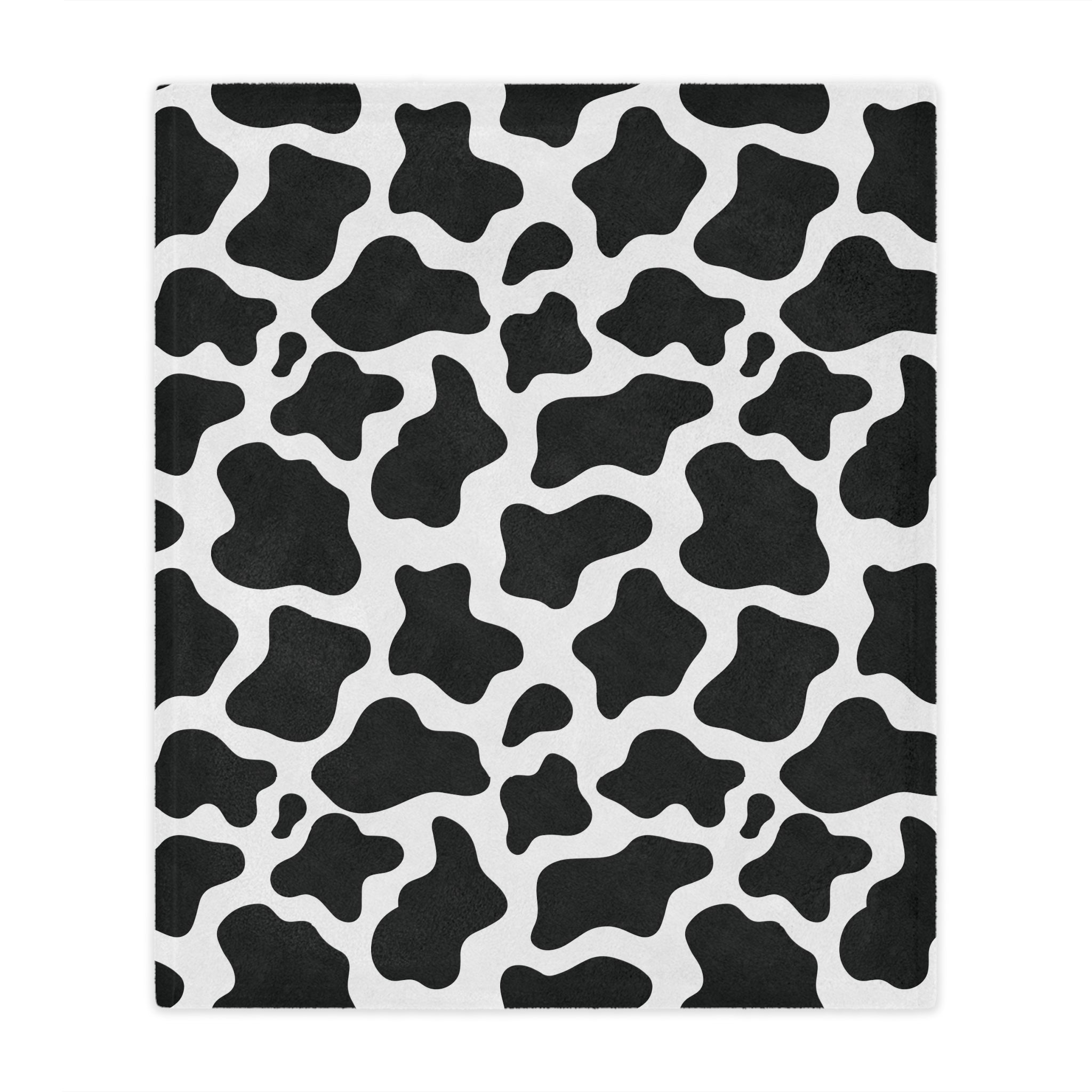 Black & White Cow Microfiber Blanket Blanket Restrained Grace