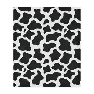 Black & White Cow Microfiber Blanket Blanket Restrained Grace