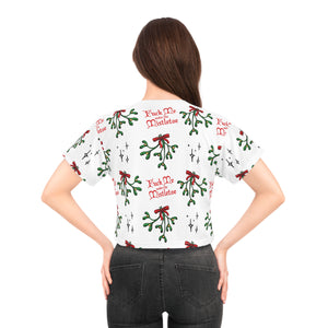 Fuck Me Under the Mistletoe - Crop Tee Crop Top Restrained Grace