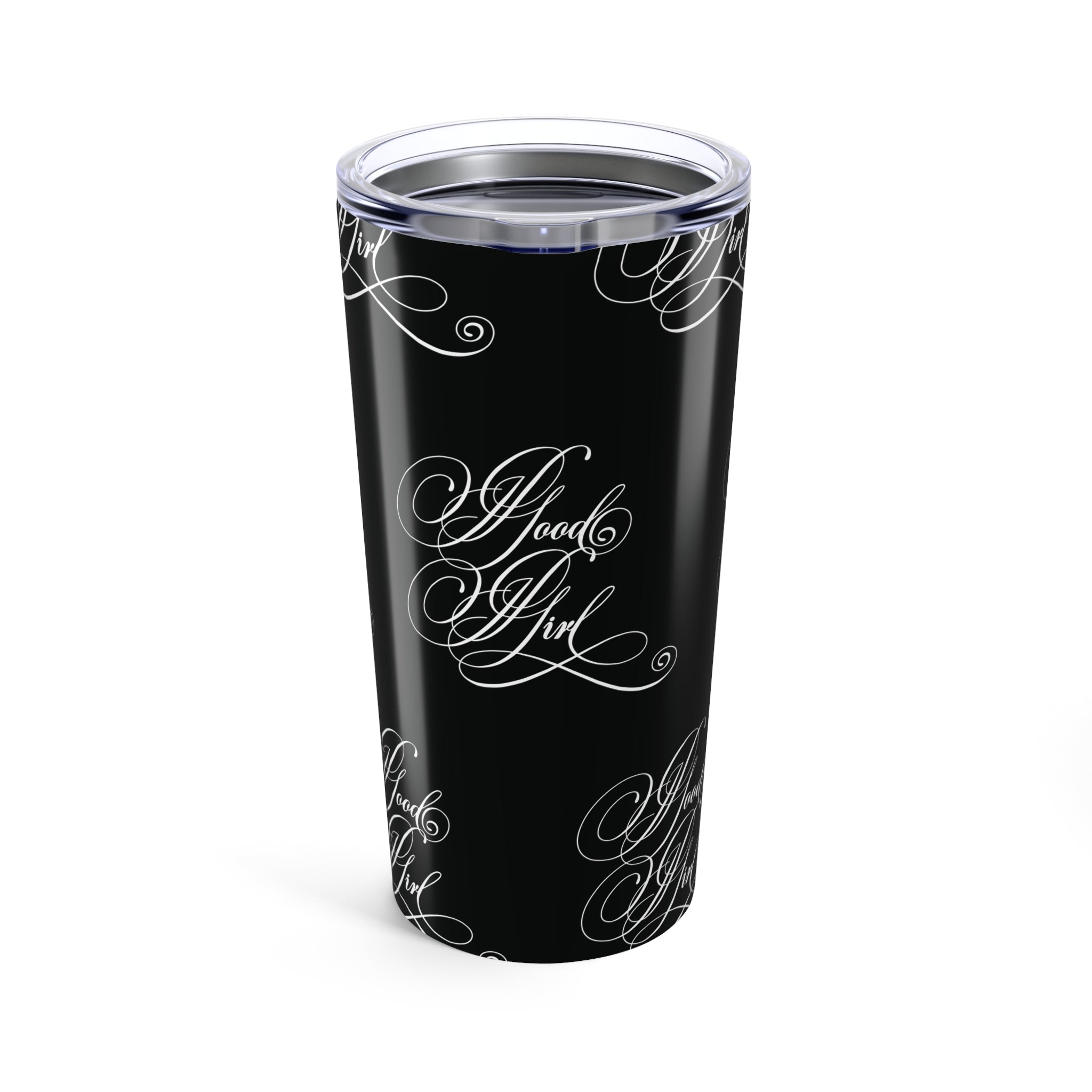 Good Girl Calligraphy Travel Tumbler - 20oz Mug Printify 20oz