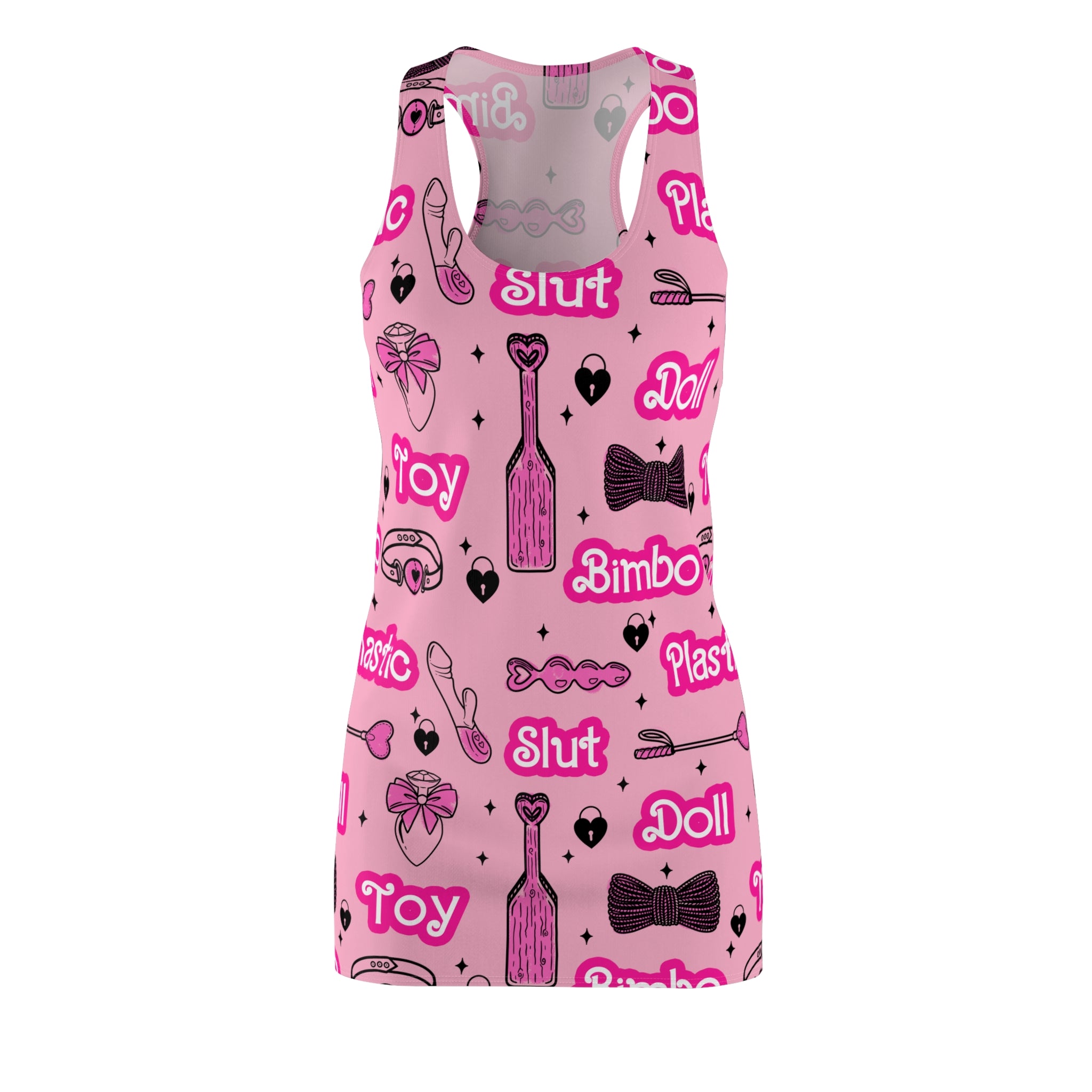 Bimbo Doll Fetish Racerback Nightie Dress Restrained Grace