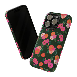 Miss Kit Floral Tough Phone Case Phone Case Restrained Grace iPhone 15 Pro Glossy