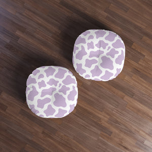Lavender Cow Tufted BDSM Kneeling Cushion Cushion Restrained Grace