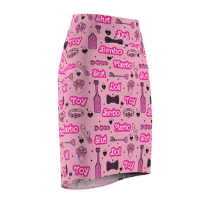Bimbo Doll Fetish Pencil Skirt Skirt Restrained Grace