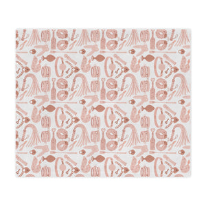 Blush Pink Kink Microfiber Blanket Blanket Restrained Grace
