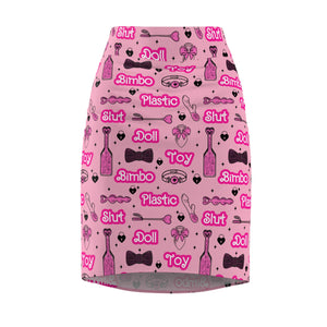 Bimbo Doll Fetish Pencil Skirt Skirt Restrained Grace