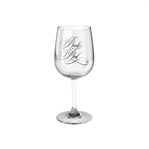 Good Girl Calligraphy Wine Glass, 12oz Mug Restrained Grace 12oz  