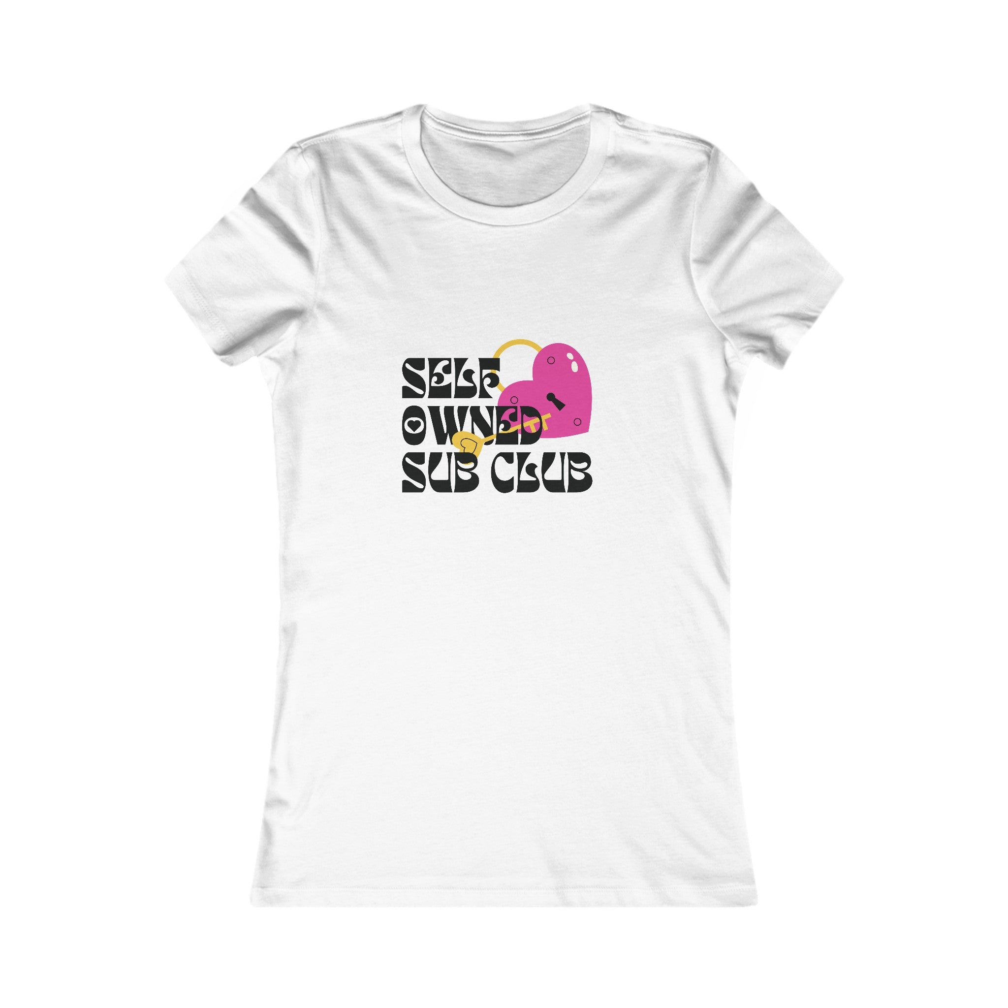 Self Owned Sub Club - Femme Fit T-Shirt T-Shirt Restrained Grace S White