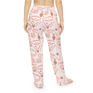 Blush Pink Kink Pajama Pants - up to 6X Loungewear Restrained Grace