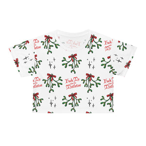 Fuck Me Under the Mistletoe - Crop Tee Crop Top Restrained Grace