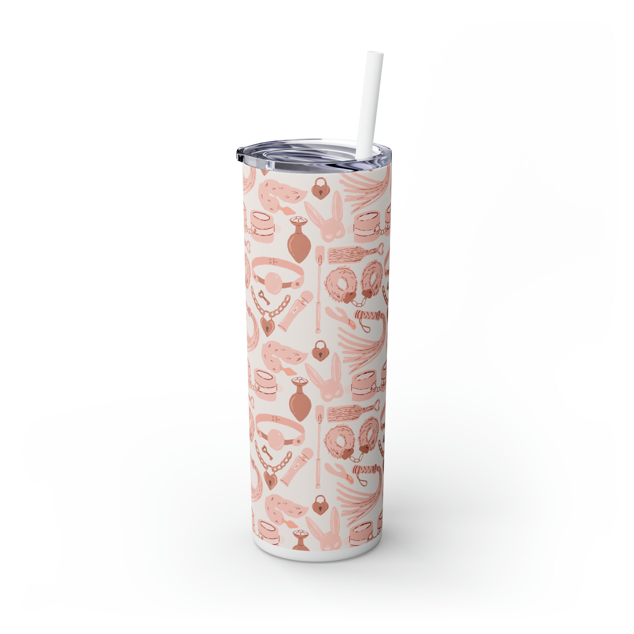 Blush Pink Kink - Insulated Steel Tumbler, 20oz Mug Restrained Grace