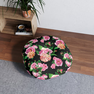 Sweet Wendie Floral Tufted BDSM Kneeling Cushion Cushion Restrained Grace 26" × 26"