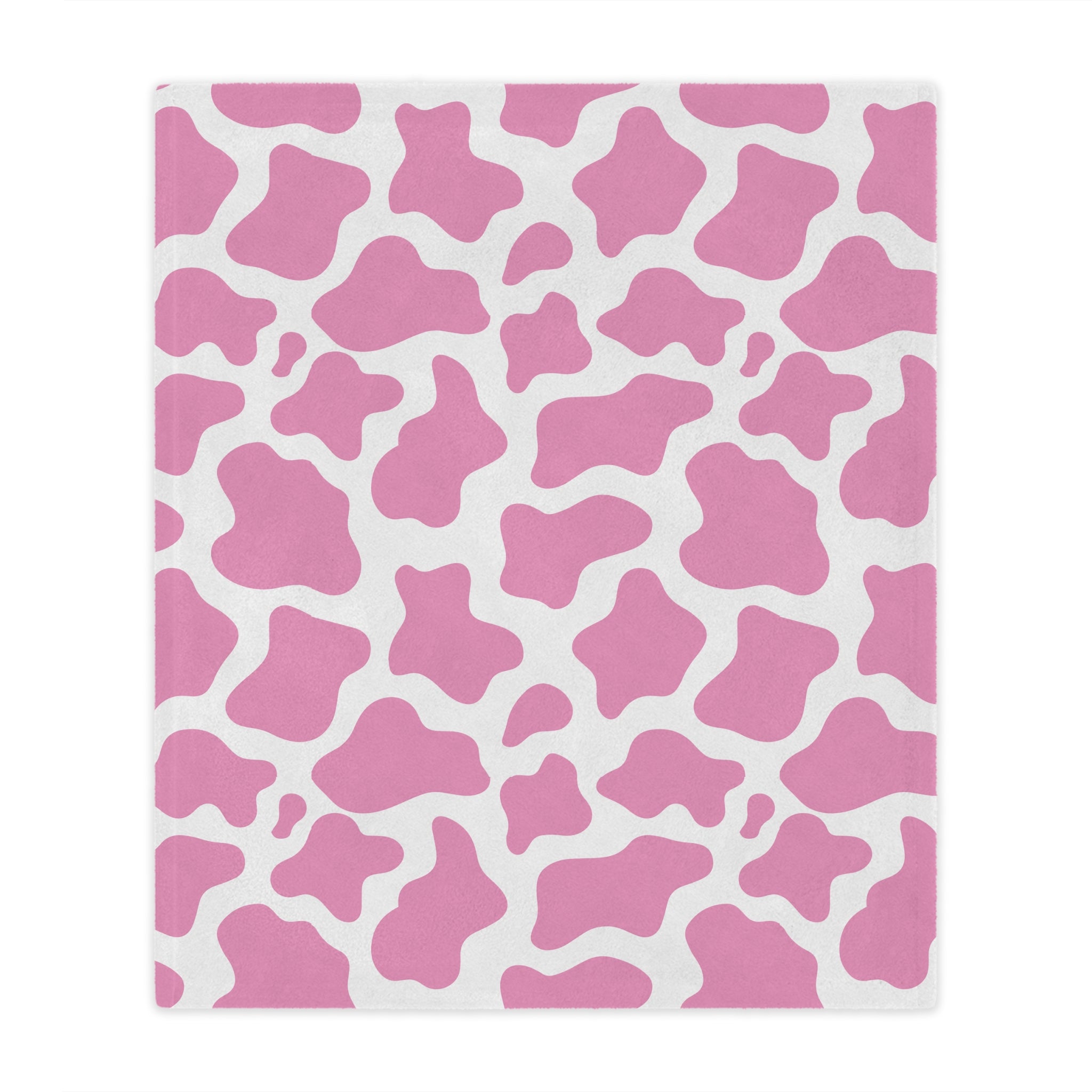 Pink Cow Microfiber Blanket Blanket Restrained Grace