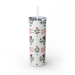 Spank Me Under the Mistletoe - Insulated Steel Tumbler, 20oz Mug Printify