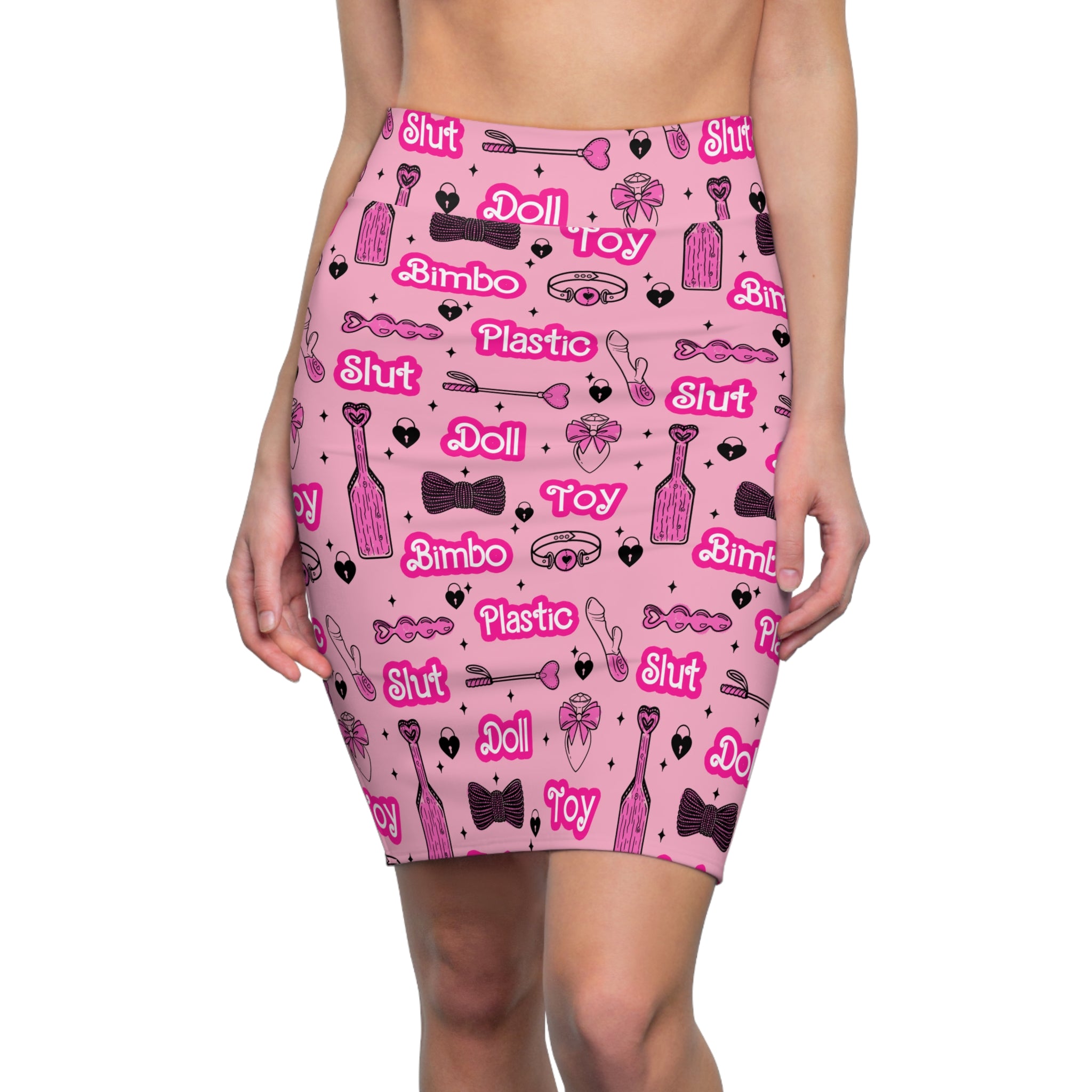 Bimbo Doll Fetish Pencil Skirt Skirt Restrained Grace XS 4 oz.