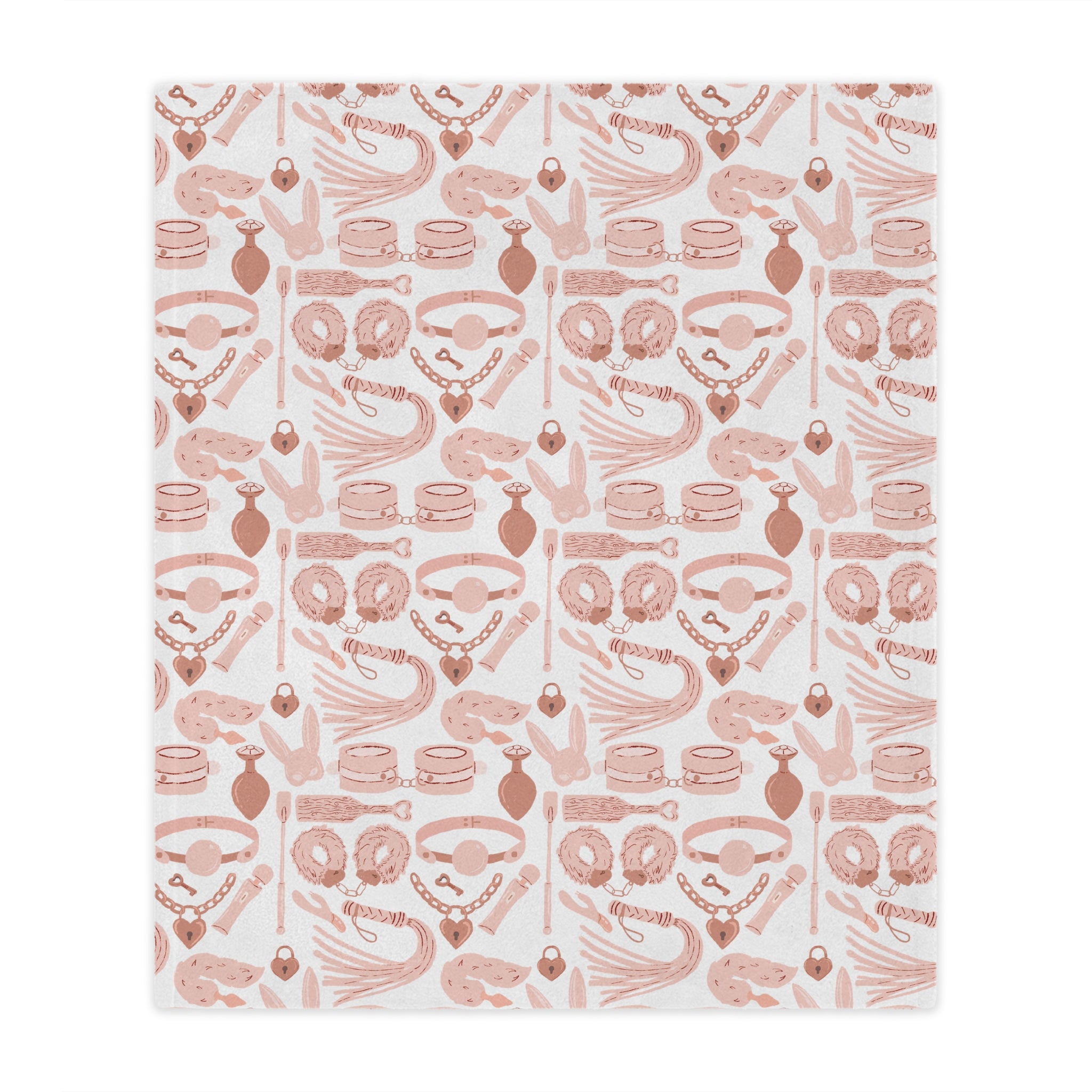 Blush Pink Kink Microfiber Blanket Blanket Restrained Grace