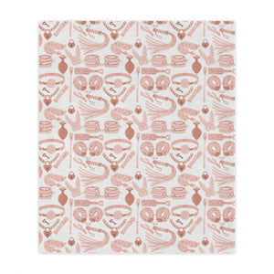 Blush Pink Kink Microfiber Blanket Blanket Restrained Grace