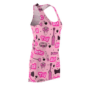 Bimbo Doll Fetish Racerback Nightie Dress Restrained Grace