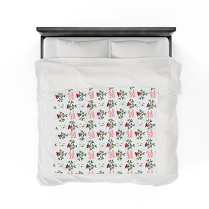 Fuck Me Under the Mistletoe - Velveteen Blanket Blanket Restrained Grace