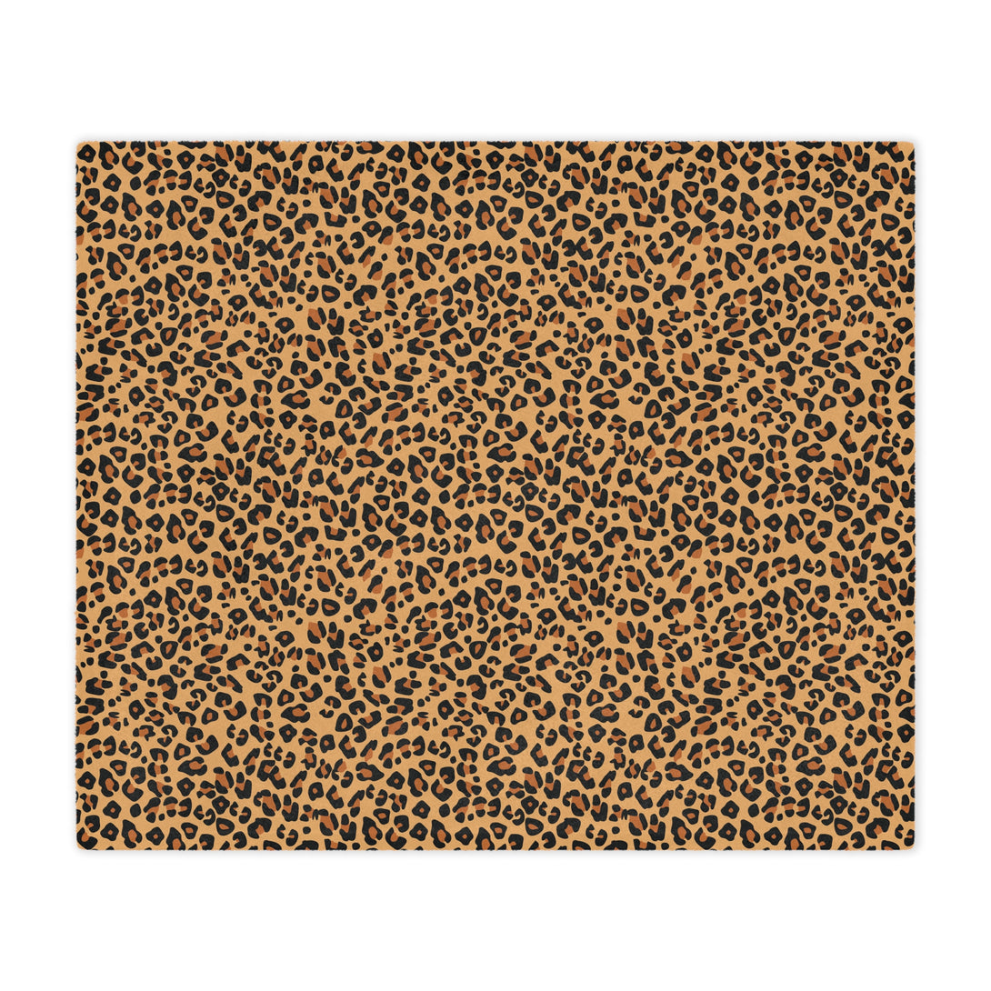 Leopard Print Microfiber Blanket Blanket Restrained Grace   