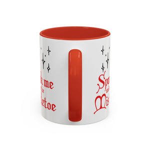 Spank Me Under the Mistletoe - Retro Christmas Mug Mug Restrained Grace