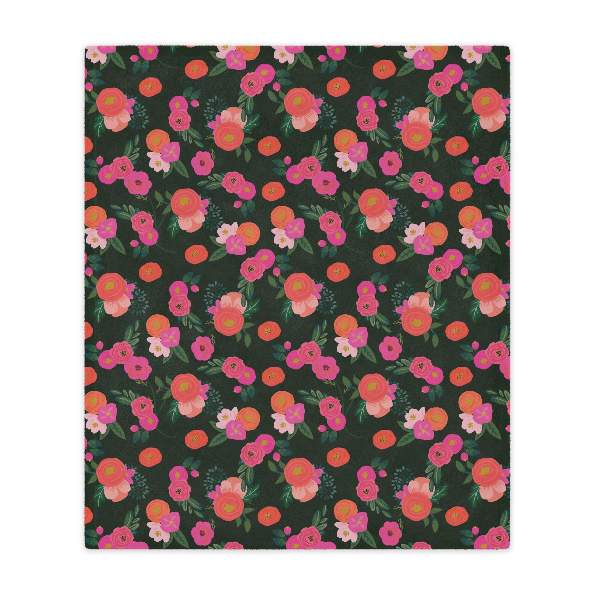 Miss Kit Floral Microfiber Blanket Blanket Restrained Grace