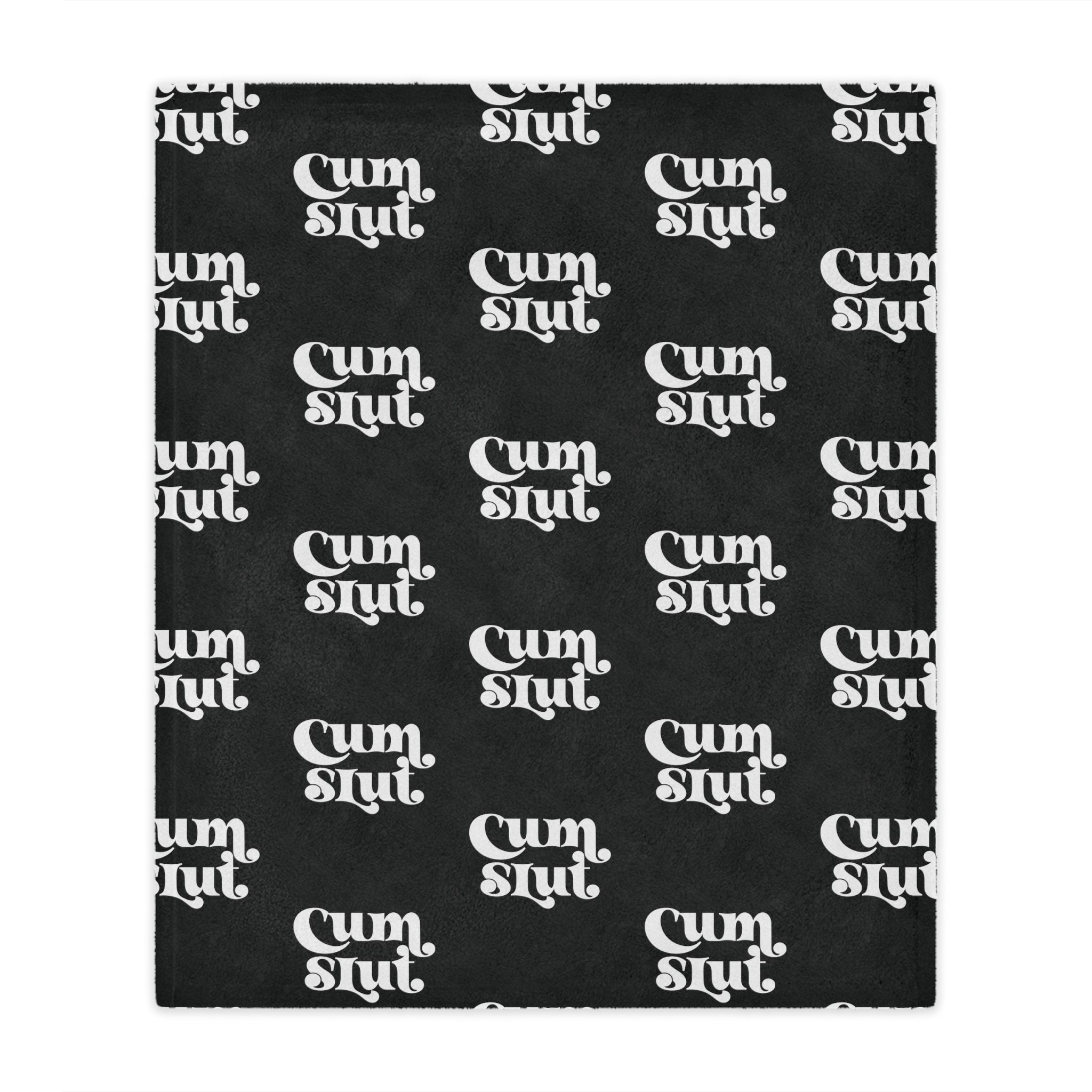 Cum Slut Groovy Microfiber Blanket Blanket Restrained Grace