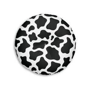 Cow Print Tufted BDSM Kneeling Cushion Cushion Restrained Grace