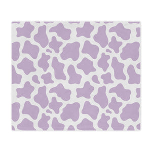 Lavender Cow Microfiber Blanket Blanket Restrained Grace