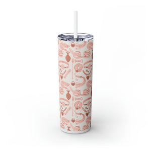 Blush Pink Kink - Insulated Steel Tumbler, 20oz Mug Restrained Grace