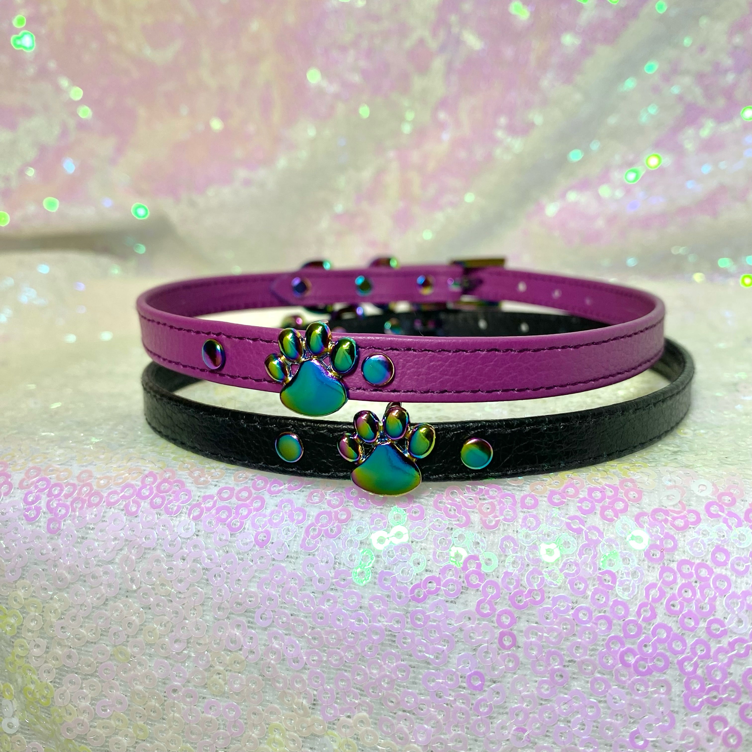 Paw Charm Mini Bondage Collar Collar Restrained Grace