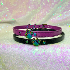 Paw Charm Mini Bondage Collar Collar Restrained Grace