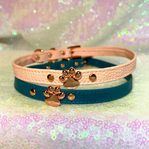 Paw Charm Mini Bondage Collar Collar Restrained Grace