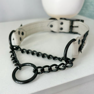 Design Your Own Halloween Bat Martingale BDSM Collar Collar Restrained Grace