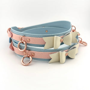 Peach Cutie Bow BDSM Thigh Cuffs Cuffs Restrained Grace