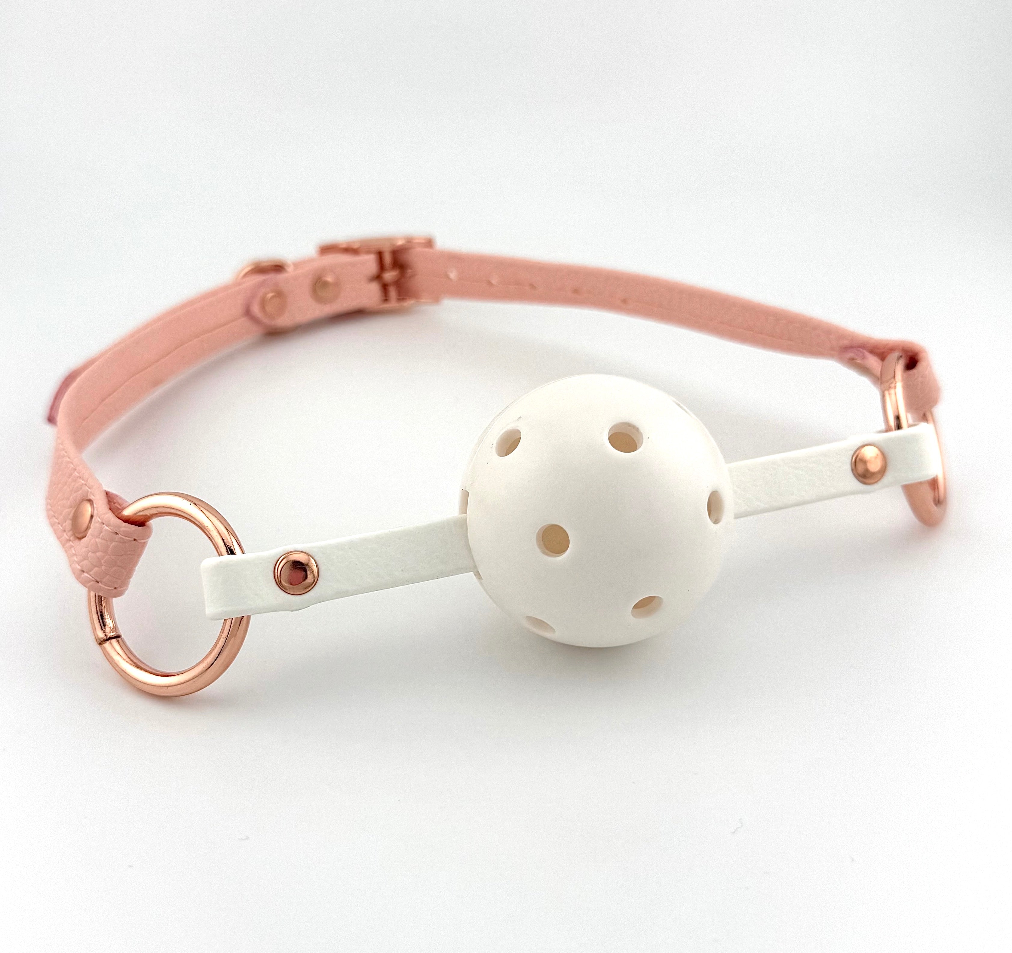 Peach Cutie Breathable Ball Gag Gag Restrained Grace