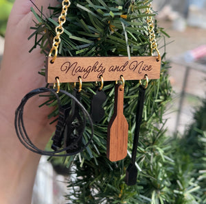 Implement Rack Christmas Ornament Ornament Restrained Grace Black with a whip