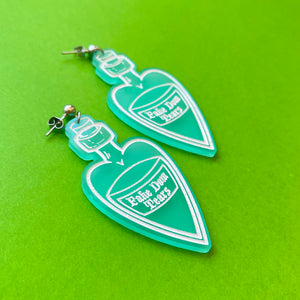 Fake Dom Tears Witchy Bottle Earrings Earrings Restrained Grace