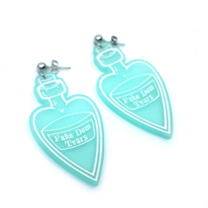 Fake Dom Tears Witchy Bottle Earrings Earrings Restrained Grace