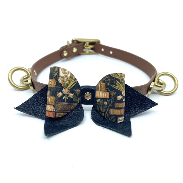 The Hazel Bow Collar - Witchy BDSM Collar Collar Restrained Grace   