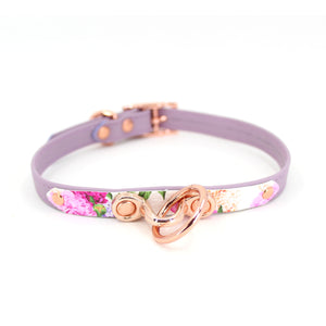 Design Your Own Petite Pattern Leather Bondage Collar Collar Restrained Grace