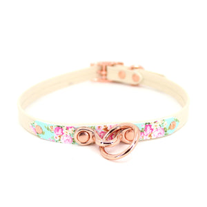 Design Your Own Petite Pattern Leather Bondage Collar Collar Restrained Grace