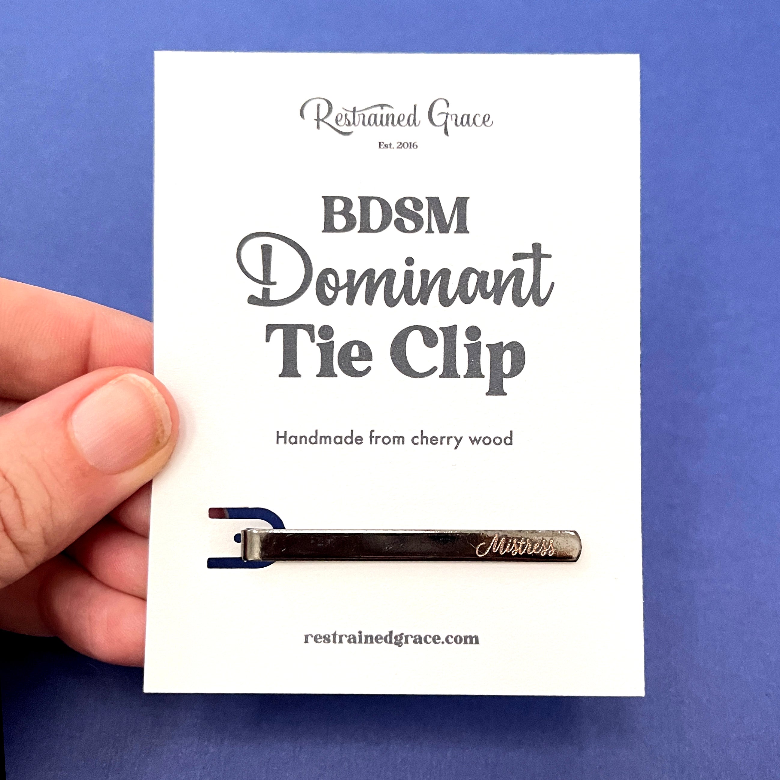 Sample Sale -Tie Clip - Mistress Sample Sale Restrained Grace