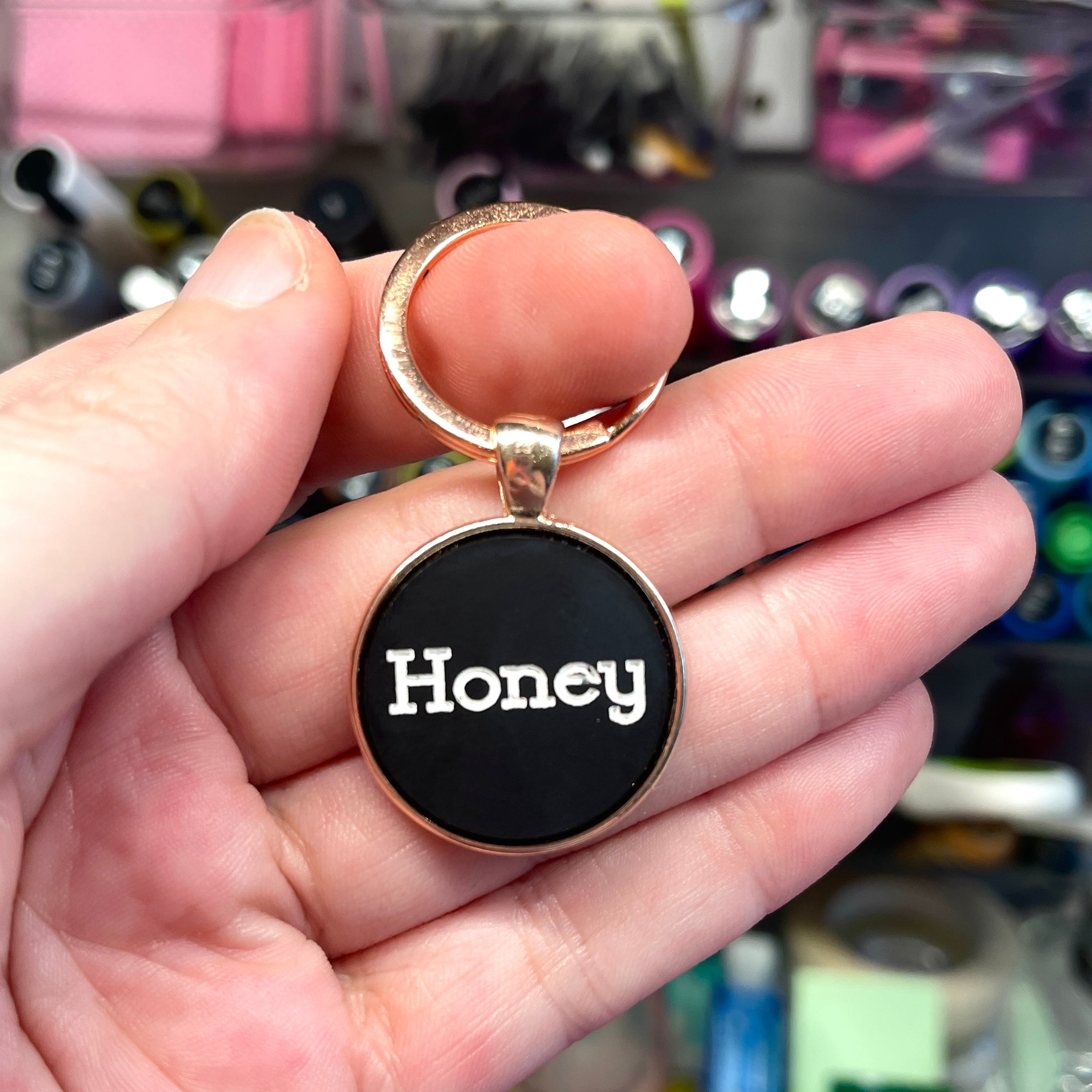 Sample Sale - Keychain - Honey Keychain Restrained Grace